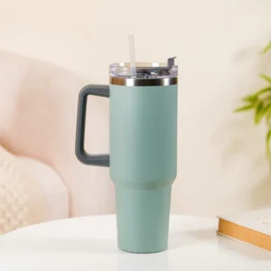 tall insulated travel water bottle leakproof black 1200ml (copy)